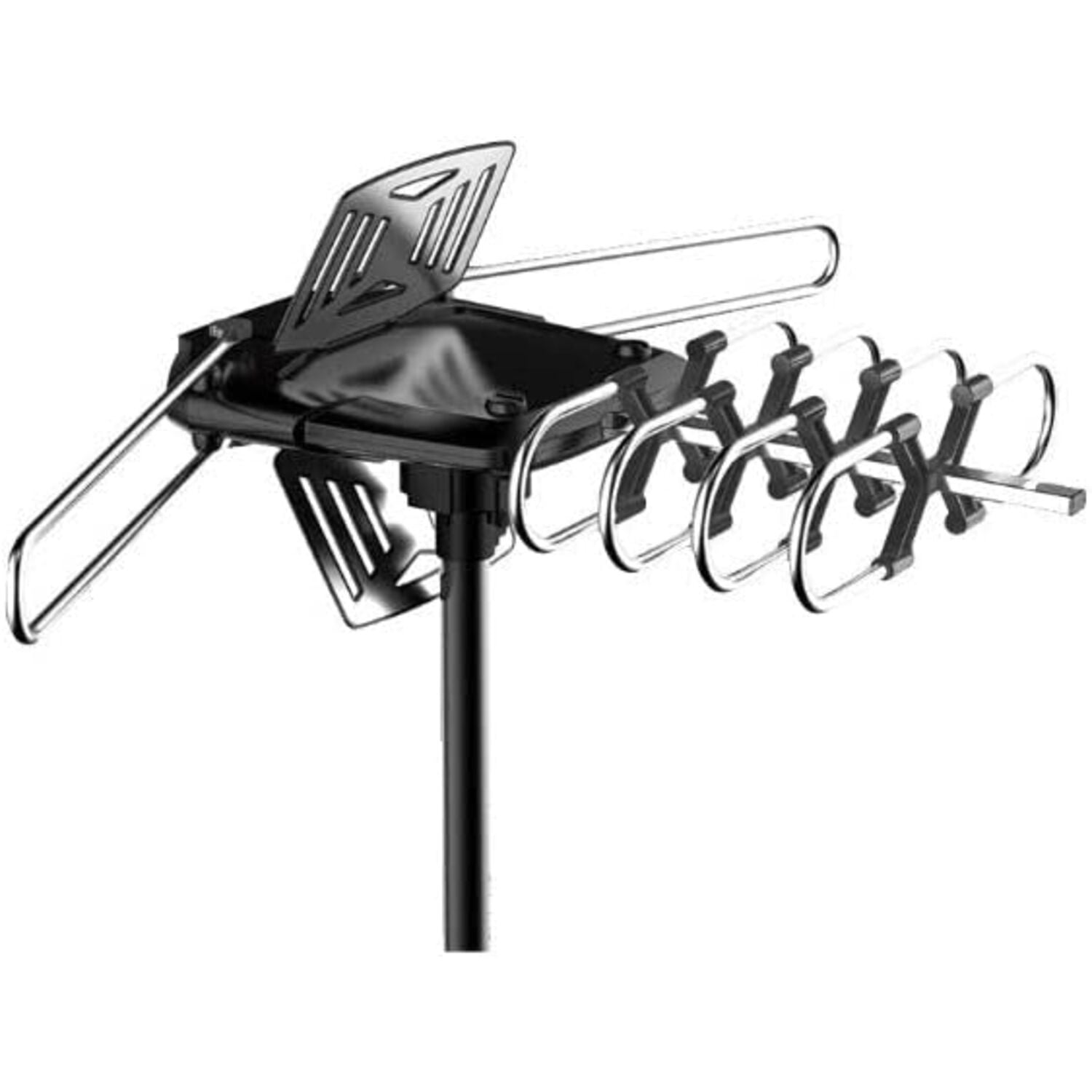 ONN Outdoor TV Antenna with Pole, with 150 Miles Reception Range