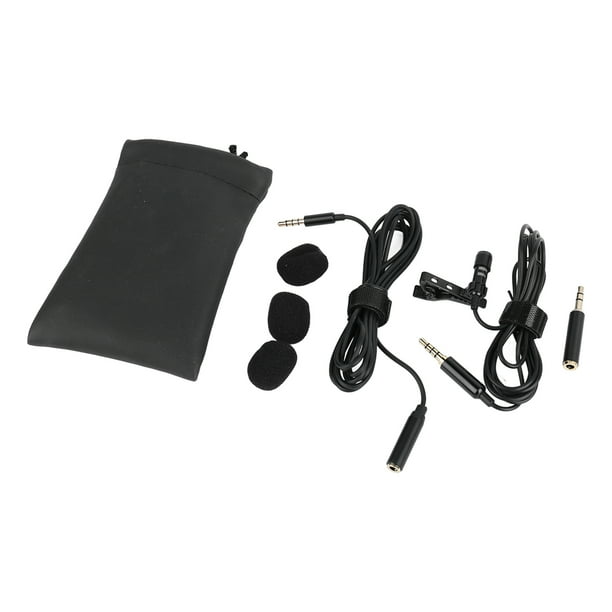 Micrófono de solapa Lavalier, micrófono Lavalier profesional micrófono Lavalier 360 micrófono con Clip artesanía excepcional