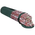 thumbnail image 1 of ProPik Gift Wrapping Paper Storage Organizer Bag, Store Up To 24 Rolls 40 Inch, Heavy Duty Polyester plus PVC Clear Bag with Handles and Zippered Top for Gift Wrap and Ribbons (Green), 1 of 4