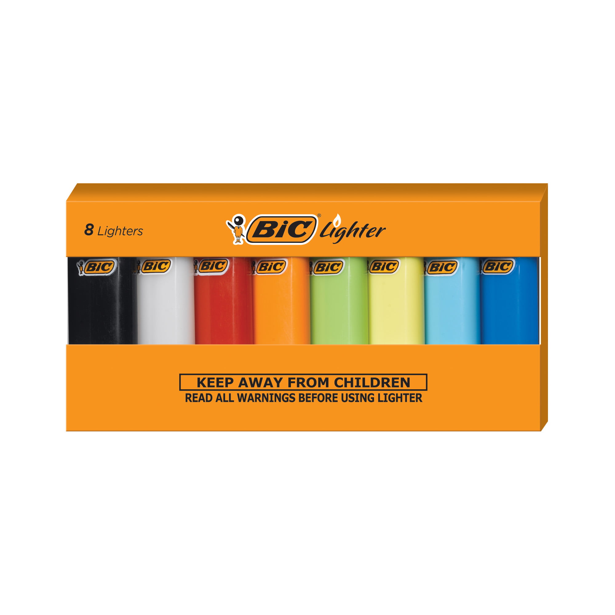 8 x Minibic Lighters colors mood  mini bic Lighter Gas Lighter . 