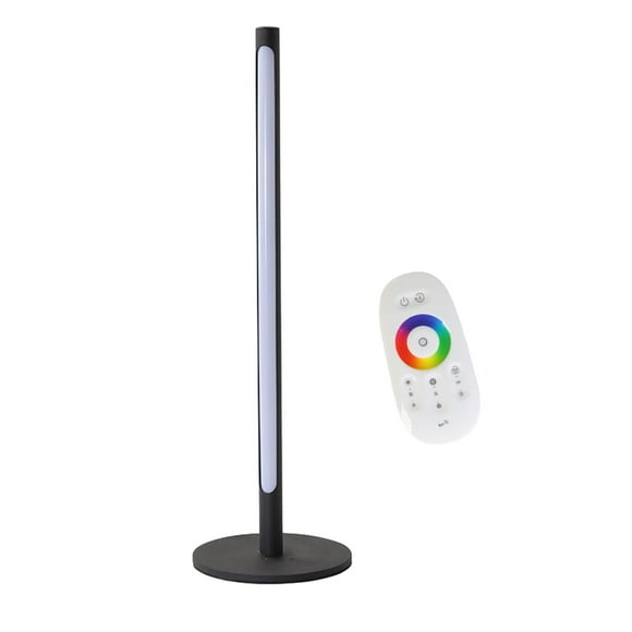 DOLITY LED Corner Table Lamp Color Changing Bedside Corner Lamp Night Light for Living Remote Control