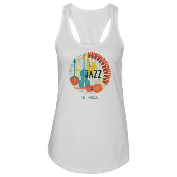 Jazz Llive Music Tank Women -Image by Shutterstock, Female Large
