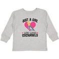 thumbnail image 3 of Inktastic Cockatiel Just A Girl Who Loves Girls Long Sleeve Toddler T-Shirt, 3 of 5