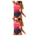 thumbnail image 2 of Advancent Trajes de baño de Color degradado para mujer, traje de baño de cuello de una pieza sin espalda, traje de baño de playa de Type3 NO3, 2 of 6