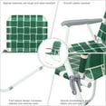 thumbnail image 5 of Ktaxon Patio Folding Web Lawn Chair Set 8 Pack Outdoor Beach Chair Portable Camping Chair(Dark Green), 5 of 9