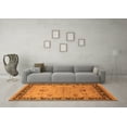 thumbnail image 3 of Ahgly Company Indoor Square Oriental Orange Industrial Area Rugs, 5' Square, 3 of 4