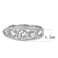 thumbnail image 2 of Luxe Jewelry Designs Women's Stainless Steel Bezel Ring with Cubic Zirconia - Size 5 (Pack of 2), 2 of 4