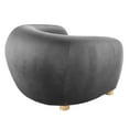 thumbnail image 4 of Modway Abundant Performance Velvet Armchair in Charcoal, 4 of 7