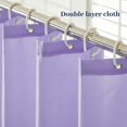 thumbnail image 2 of Cortina de Ducha Grande Cortina de Ducha Impermeable, con 16 Ganchos, Púrpura, Super Ancha, 240 x 180 cm, Cortinas de Bañera para Baño, Antimoho, Lavable a Máquina, Poliéster Textil, 2 of 5
