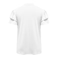 thumbnail image 4 of Blusa de Trabajo de Manga Corta Botón de Manga de Encaje de Color Sólido Blusa Casual 95% Poliéster 5% Spandex, Nuevo Top de Moda para Diario Y Fiesta, 4 of 9