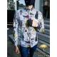 thumbnail image 5 of Camisa Hombre Casual Slim Fit Blanca Esfinges Letras Moon Ra, 5 of 6