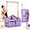 Vibrant Purple, variant on 28" Black Pink Rolling Garment Dance Bag with Dual Support Rack