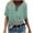 Green, variant on Fesfesfes Oversized Workout Shirts for Women's Fashion Casual Plus Size Scenic Flowers Printing V-Neck T-Shirt Tops Women Tops M(US:6)