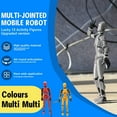 thumbnail image 2 of T13 Action Figure - 13 Action Figure - 3D Robot Figure - N13 Action Figure - Dummy 13 Action Figure - 3D Printed Action Figure Dummy 13 - Lucky 13 Action Figure - Assembly Required, Yellow, 2 of 8