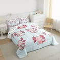 thumbnail image 3 of Homewish Cute Salamander Full Size Comforter Sets,Cartoon Axolotl Bedding Comforter Set,Pink Blue Bedding Sets For Boys Girls,Super Cozy Room Decor Reversible,3pcs, 3 of 8