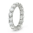 thumbnail image 2 of sterling silver cr moissanite 6 cttw eternity band, 2 of 2