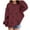 Wine, variant on Oversized Sweatshirt for Girls Size 10/12 Star Print Long Sleeve Hoodies with Pocket Kids Going Out Tops 4-13Y, Light Blue, 4 Years