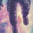 thumbnail image 4 of Yayeee Shower Curtain with Hooks 72"x72" Waterproof Fabric Bathroom Hanging Decor, Astronaut Pattern, 4 of 5