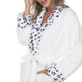 thumbnail image 4 of White Mark Soft Long Sleeve Plush Robe (Women's & Women's Plus), 4 of 4