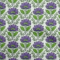 thumbnail image 1 of oneOone Cotton Poplin Purple Fabric Leaves & Clover Sewing Material Print Fabric By The Yard 42 Inch Wide-K8, 1 of 6