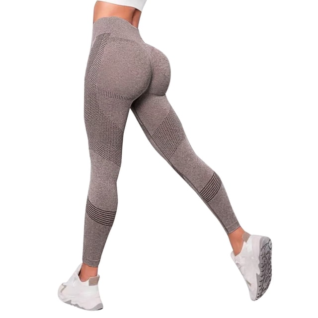 Gibobby Pantalones dama Yoga deportes color cadera levantamiento fitness mujer cintura alta pantalones corrientes pantalones yoga(Vino, S)