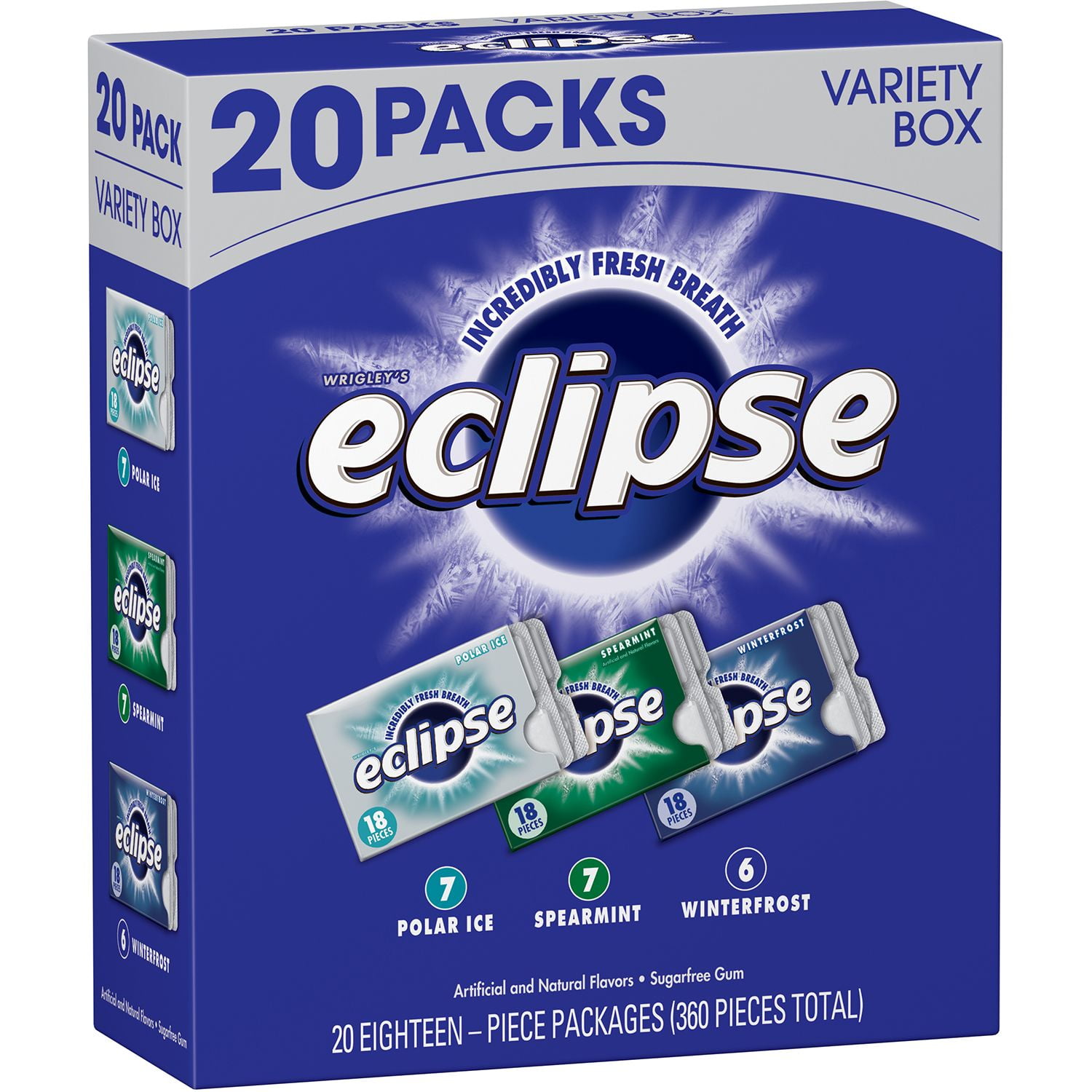 Eclipse Sugarfree Gum Variety Box (20 pk.) Pack of 2