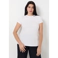 thumbnail image 4 of June & Vie Women's Plus Size Ribbed Crewneck Top, 4 of 4