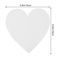 thumbnail image 2 of UPOUART 5 Pcs Planche de Toile Vierge en Forme de Cœur Coton Blanc pour Amateurs de Bricolage, 2 of 8