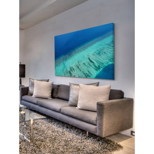 Marmont Hill "Water Layers" Painting Print on Wrapped Canvas