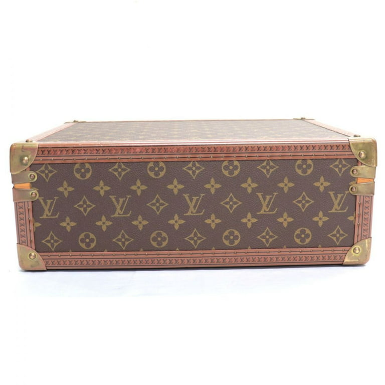 Authenticated Used Louis Vuitton Cotoville 40 Monogram Trunk Hard Case  Attache Bag Brown Gold Hardware LOUIS VUITTON