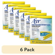 (6 pack) Ayr Sinus Rinse Kit Refill Packets - 100 Count