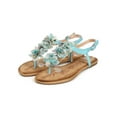 thumbnail image 5 of New Women DbDk Fannyy-8 Flower Chiffon T-Strap Slingback Thong Sandal Size, 5 of 5