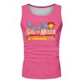 thumbnail image 2 of XIYON Father's Day Men's Tank Top Sleeveless Round Neck Graphic Print Summer Fashion Comfortable Tee Top For Holiday Vacation Beach,Hot Pink,XL, 2 of 4