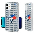 thumbnail image 6 of Toronto Blue Jays Text Backdrop Clear iPhone Case, 6 of 7