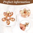 thumbnail image 2 of 14 Pieces Flower Crystal Hair Clips Small Pearl Alligator Hairpins Mini Flower Hair Clips Decorative Bling Hair Barrettes Stylish Hair Accessories for Women Girls Hair Decoration Supplies, 7 Colors, 2 of 5