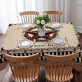 thumbnail image 3 of Western Star Vintage Table Cloth Waterproof Tablecloths, Country Texas Stars Buffalo Plaid Brown Tablecloth Dining Table Cover for Kitchen Party Tabletop Outdoor, Rectangle Tablecloth 52x70 Inch, 3 of 9
