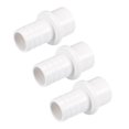 thumbnail image 1 of Unique Bargains 20mm Barb x 25mm Spigot Droite Tuyau PVC Raccord Adaptateur Blanc 3 Comte, 1 of 5