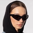 thumbnail image 2 of Gafas de sol de media montura para fiesta, modernas y modernas, estilo punk, para hombres y mujeres, gafas para deportes al aire libre y equitación, 2 of 6