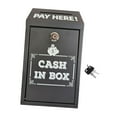 thumbnail image 2 of yotijay Metal Donation Box Safe Money Collection Box for Fundraising School Business Black, 2 of 9