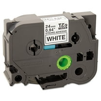 Brother Genuine P-touch TZES251 1" Black Print on White Extra Strength Laminated Label Tape