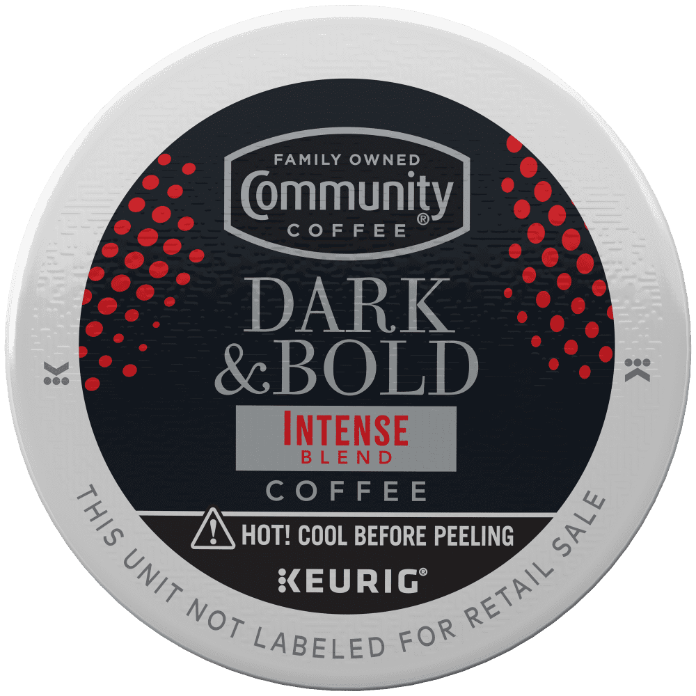 Community Coffee Dark & Bold Intense Blend Pods for Keurig K-cups 24 Count