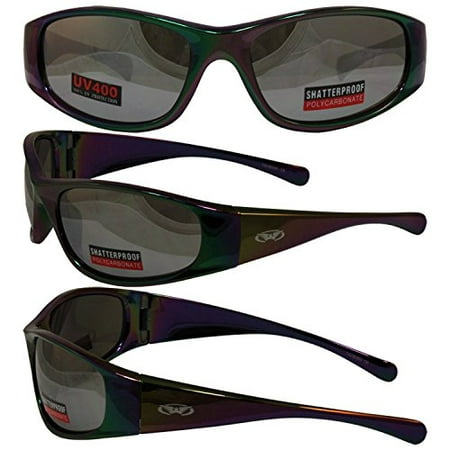Global Vision Super Star Sunglasses Color Change Frame Flash Mirror Lens