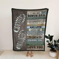 thumbnail image 5 of Stepdad Blanket, Dad Throw Blanket Gifts from Daughter Son, Stepdad Gift for Father Father-in-Law Grandpa, Christmas Fathers Day Birthday Gift, Soft Blankets Gift for Men Grandpa Husband, 5 of 6