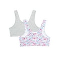 thumbnail image 3 of Wonder Nation Girls Cotton Bra, 2-Pack, Sizes S-XXL, 3 of 6