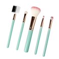 thumbnail image 1 of de Brochas de Maquilje de Cosméticos Profesionales de 5 Piezas para Crema de Rubor de de Polvos - cro Verde cro Macarena Pinceles de maquillaje para principiantes, 1 of 7
