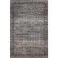 thumbnail image 4 of 5' x 8' Brown and Blue Oriental Printed Distressed Area Rug, 4 of 7