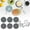 I, variant on 6Pcs Drink Coasters, Silicone Coasters with Metal Holder, Non-Slip Heat Resistant Thickened Cup Coasters, Versatile Table Cup Mat for Any Size of Cup