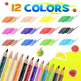 thumbnail image 2 of ThEast 12 Monster Colored Pencils, Wooden Coloring Pencils for Christmas Stocking Stuffers, Kids Fun Pencils, Party Favors Gifts, Pre-sharpened, 2 of 5