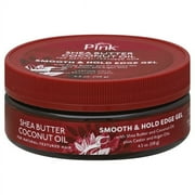 Luster's Pink Shea Butter Smooth & Hold Edge Moisturizing, Frizz Control Hair Styling Gel with Coconut & Castor Oil, 4.5 oz