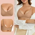 thumbnail image 6 of Lixiuxyad Non Padded Sports Bra Women's Bra Without Underwire V Neck Comfort Soft Bra Push Up Seamless Bra Lightly Padded For A Feel Fit Bralette Women, 6 of 6